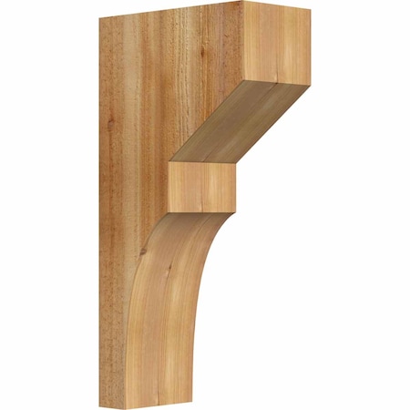 Ekena Millwork Monterey Rough Sawn Corbel, Western Red Cedar, 6"W x 12"D x 24"H COR06X12X24MON00RWR